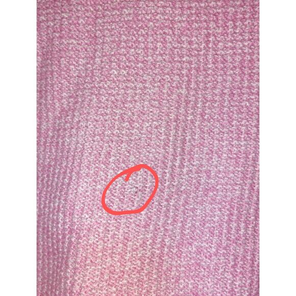 NWT NIC+ZOE Waffle Stitch Sewater Size M Light Pink Small Flaw - Picture 4 of 6